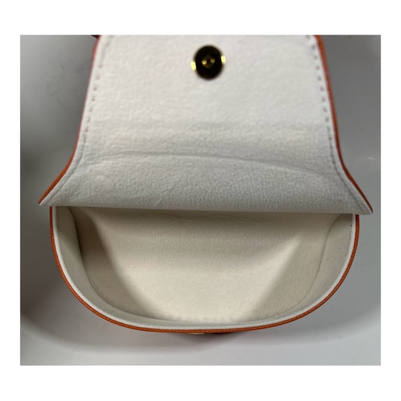 NEW TORY BURCH Orange Sunglass Case Tory Burch Case Only Original Product - Picture 4 of 4